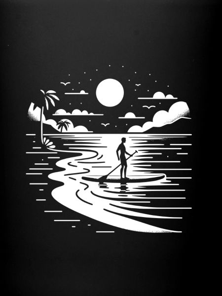 SUP sur la plage