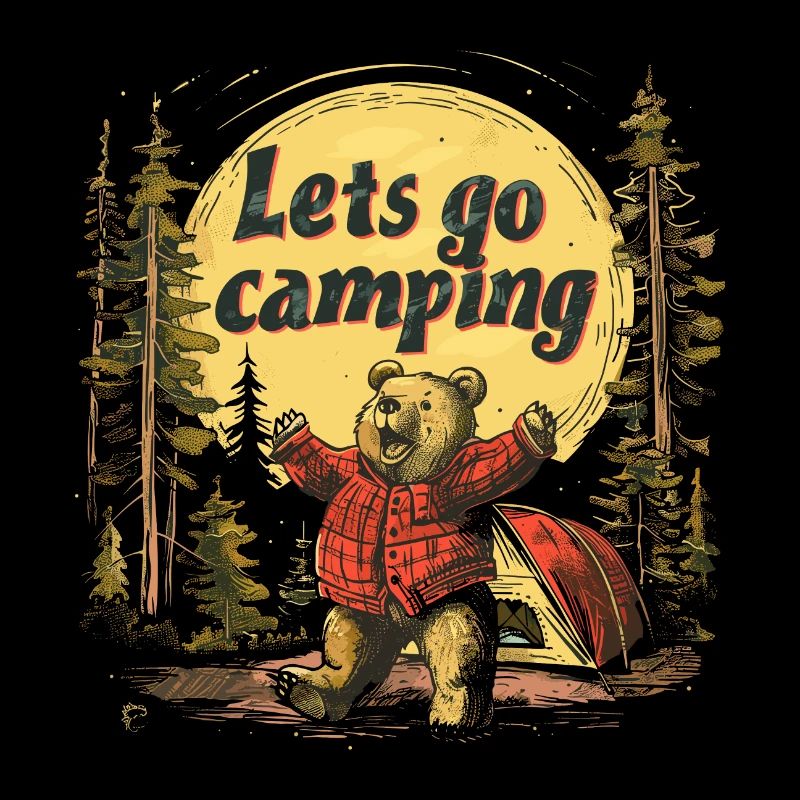 Lets Go Camping Bear