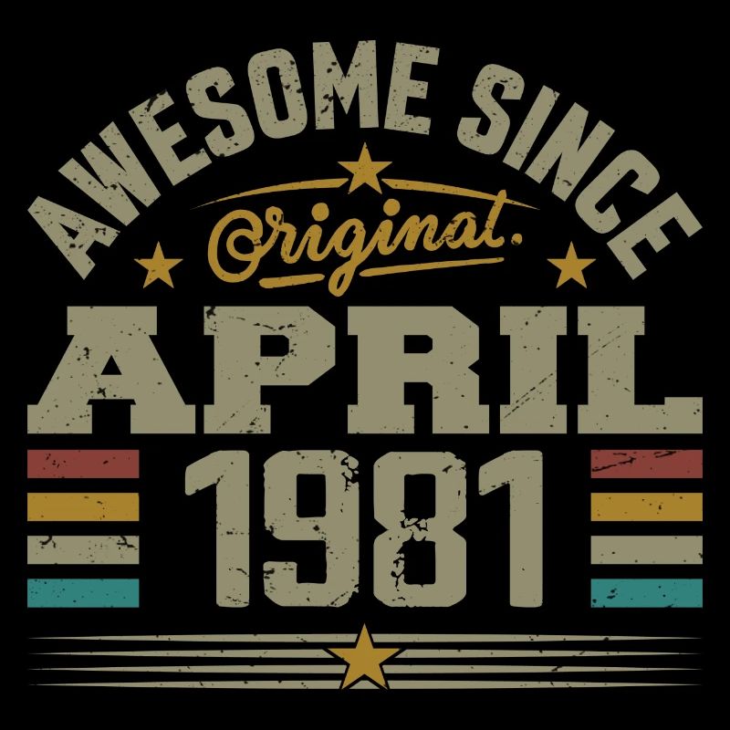 April 1981 Birthday Vintage 1981 Gift Idea
