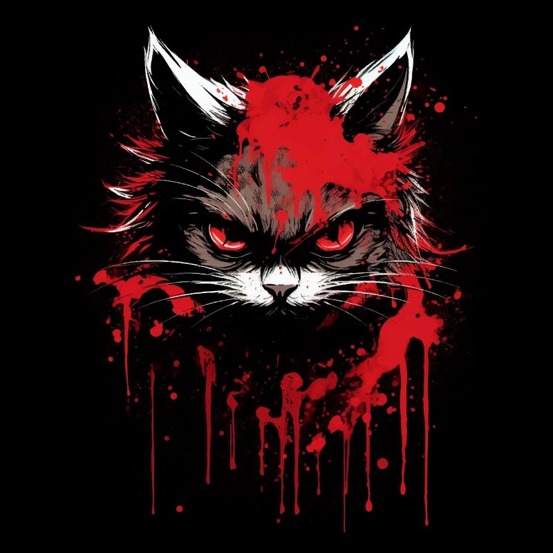 Katze hat schlechte Laune