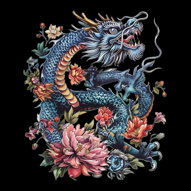 Dragon bleu