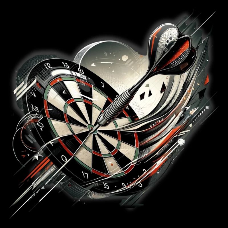 Playing darts on the dartboard