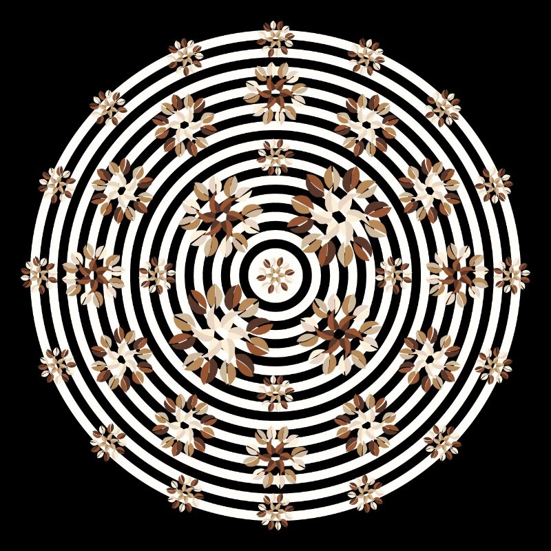 Kaffeebohnen-Cremeblüten