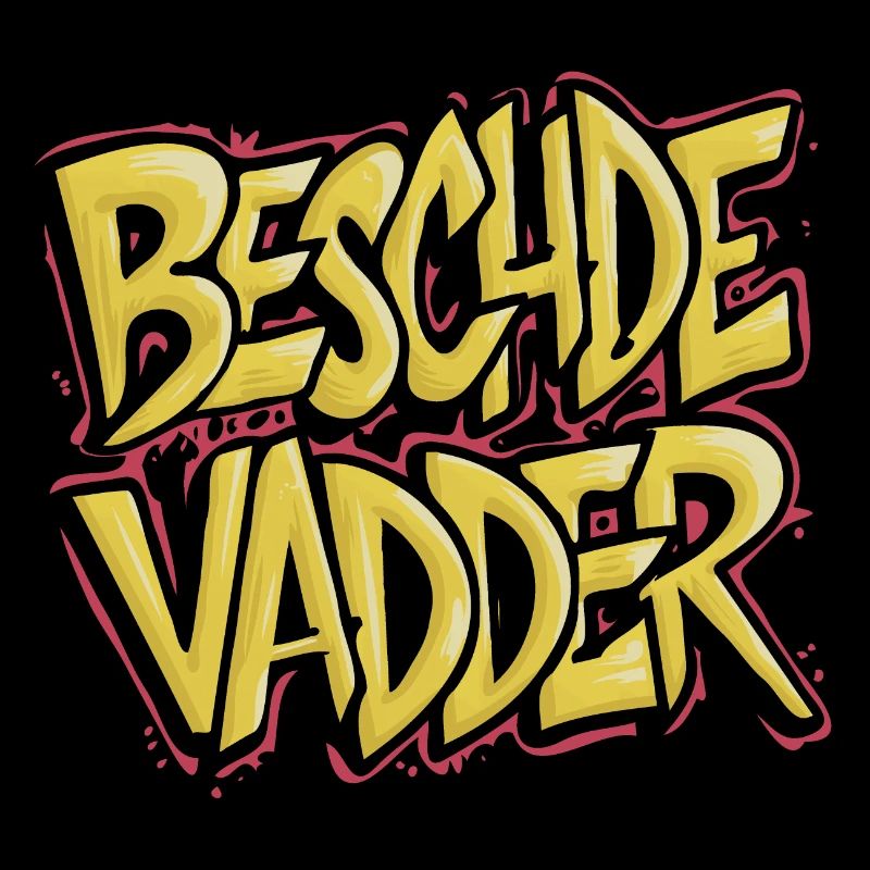 Beschde Vadder - Graffiti en jaune