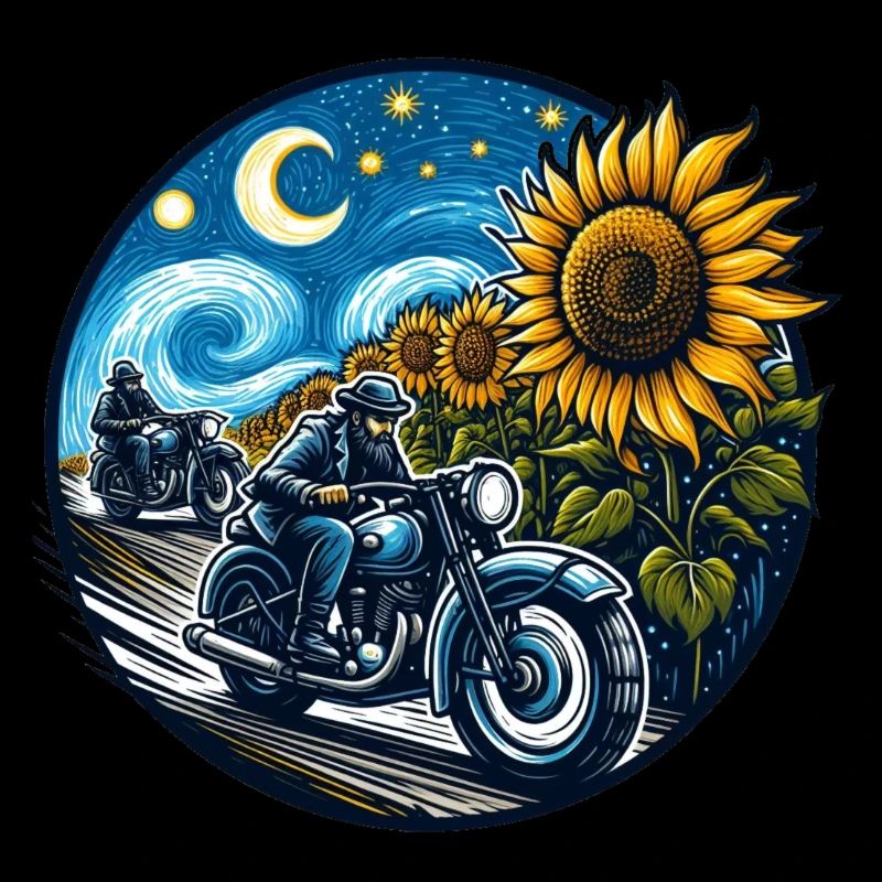 If Van Gogh could ride a motorcycle
