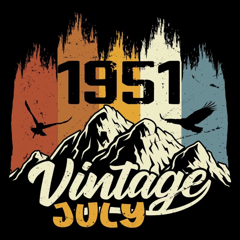 Vintage Juli 1951 Geburtstagsgeschenk Juli 1951