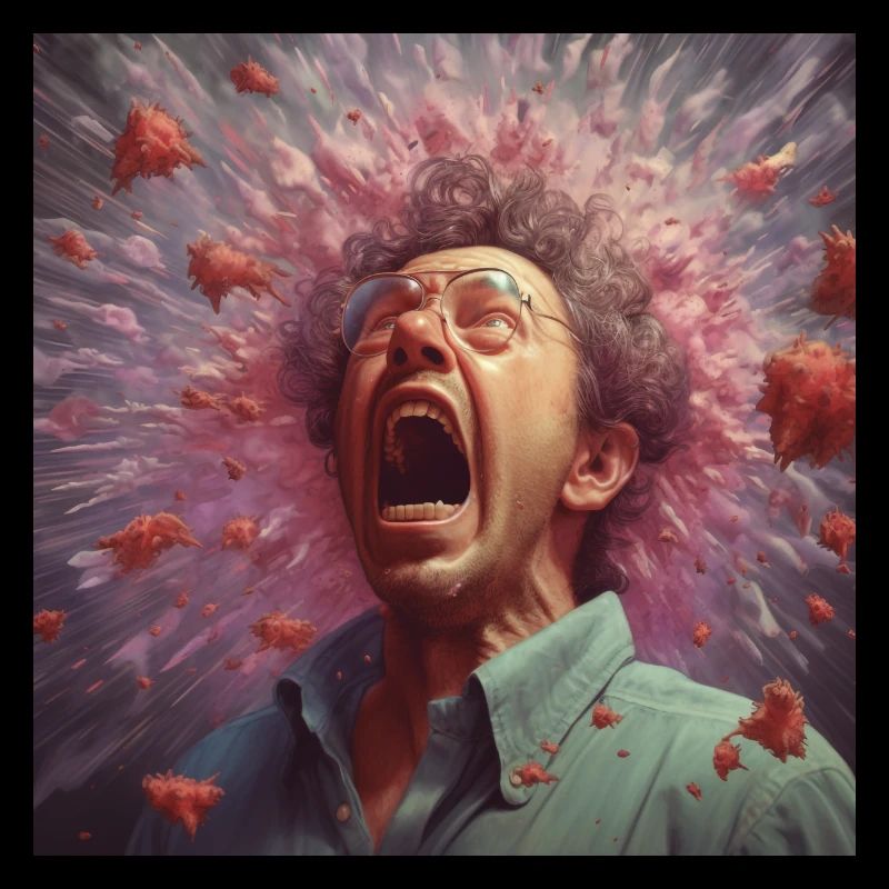 Bacteria fly when sneezing