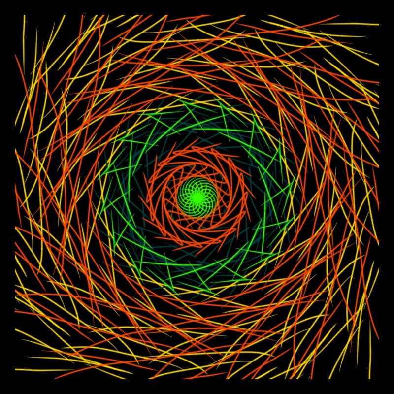 Lignes concentriques abstraites