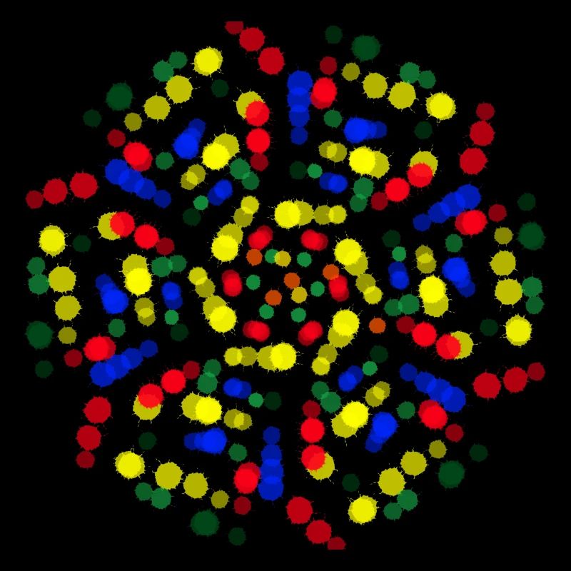 Rainbow flower