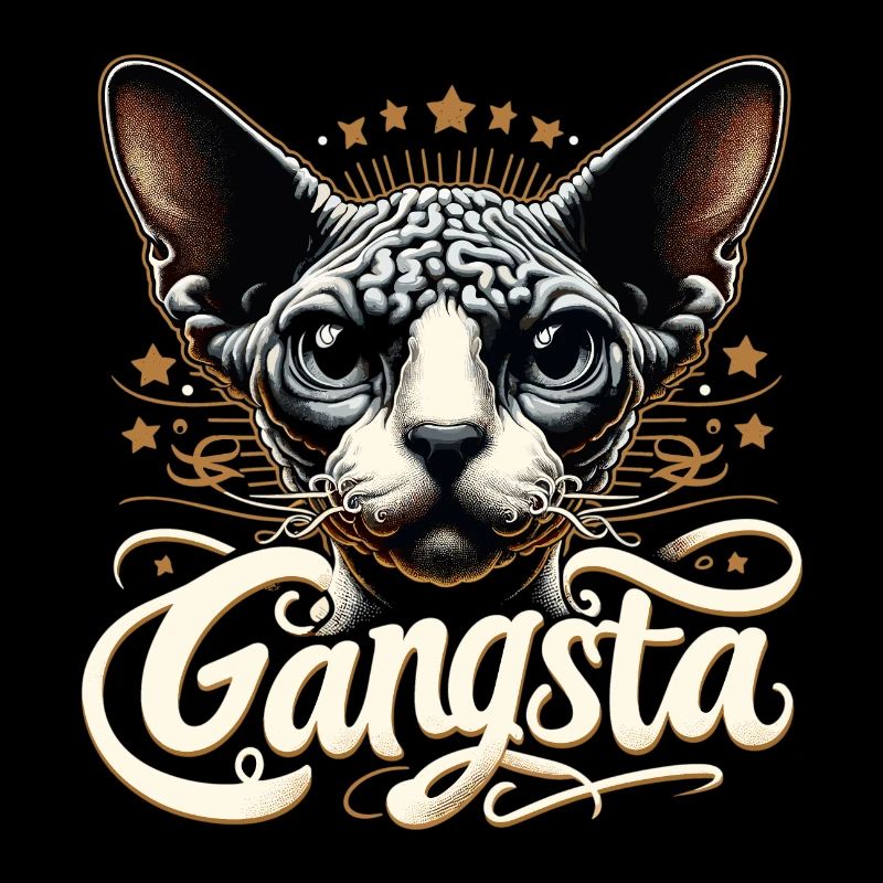 Cornish Rex Gangsta Hip Hop Chat Cadeau