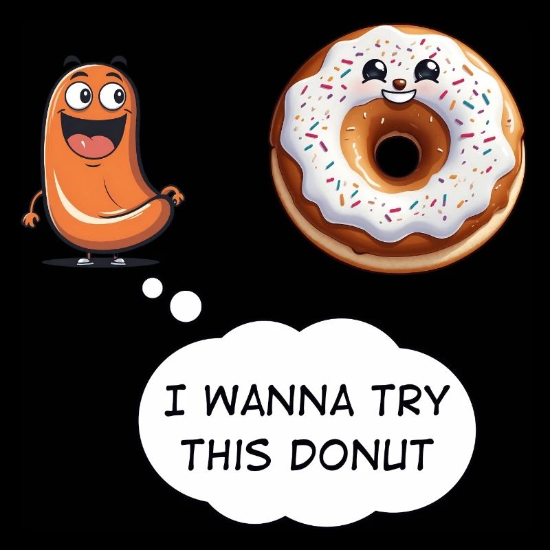 Donut mit Wurstverlangen