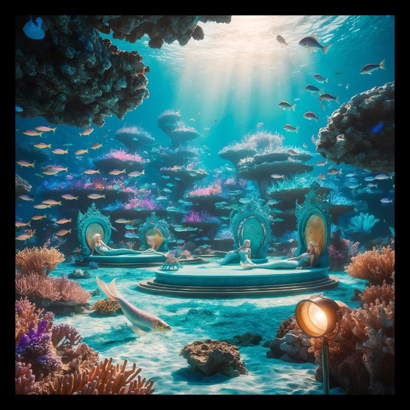 Tauchen Sie ein in ein ätherisches 3D-Rendering von A Magical Under