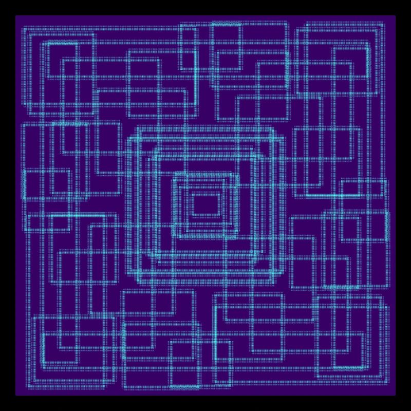 Labyrinthe bleu