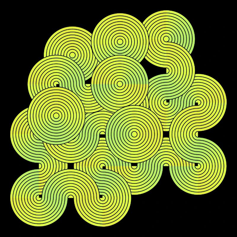 Infinity circle color gradient