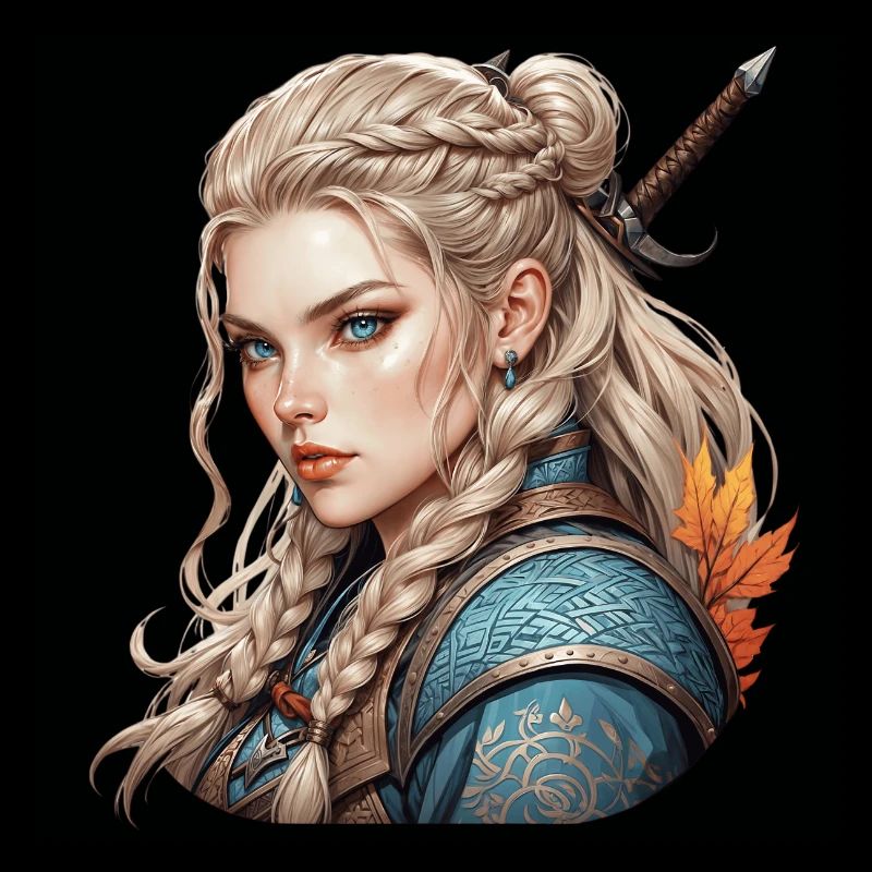 Femme guerrière barbare viking