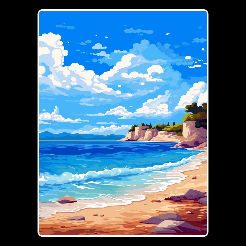 Lefkada Grèce Affiche de voyage Peinture Souvenir WPA