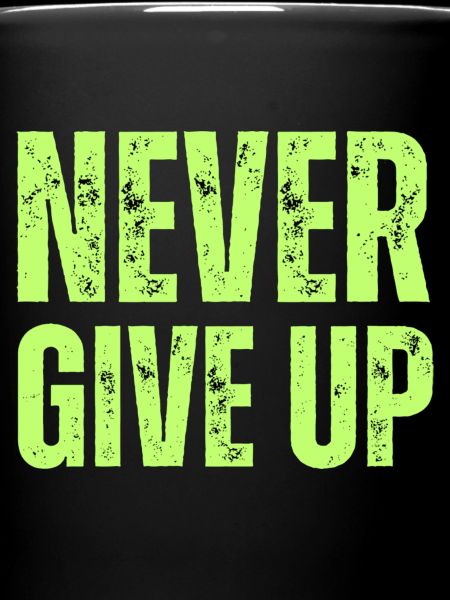 NEVER GIVE UP