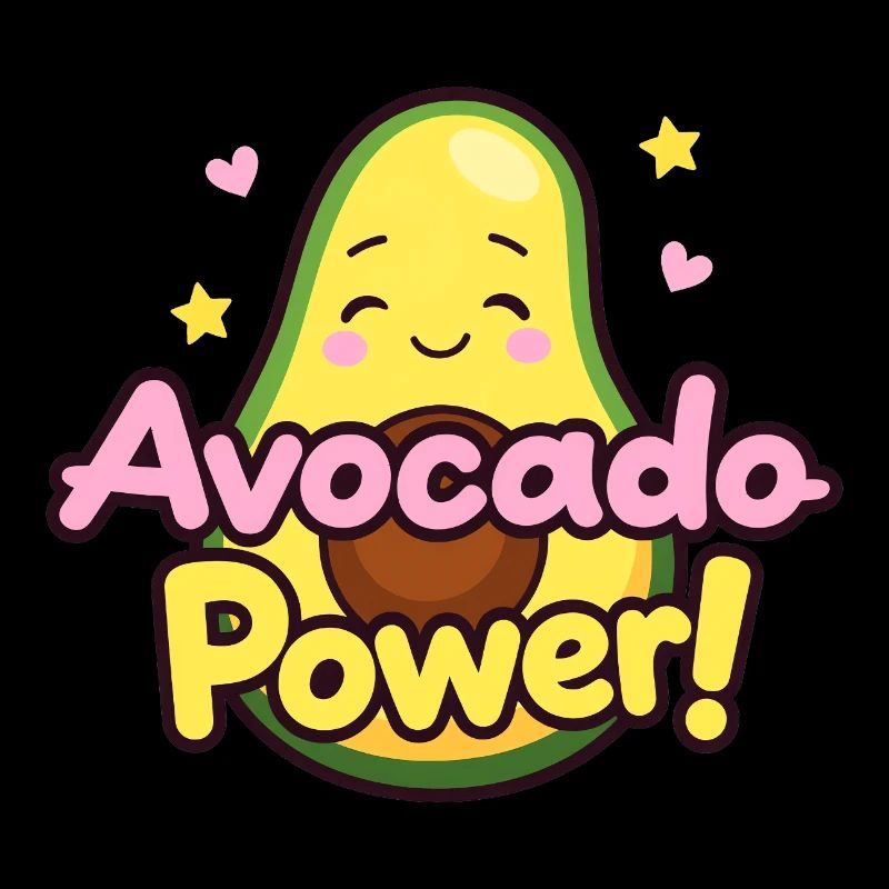 “Avocado Power” Cute design