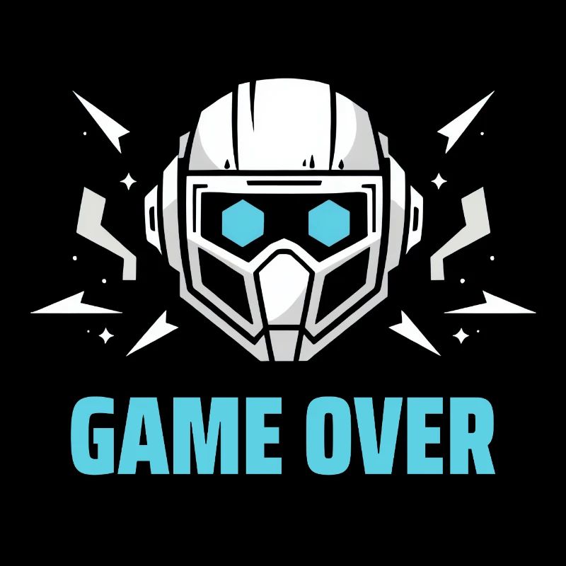 Futuristisches Headset - "Game Over"