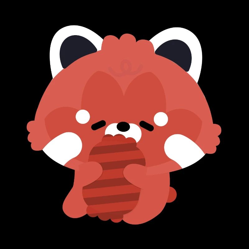 Panda roux endormi
