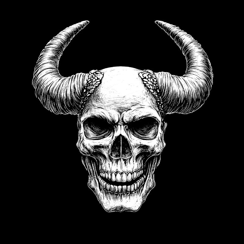 Wilder Wikinger-Schädel / Viking