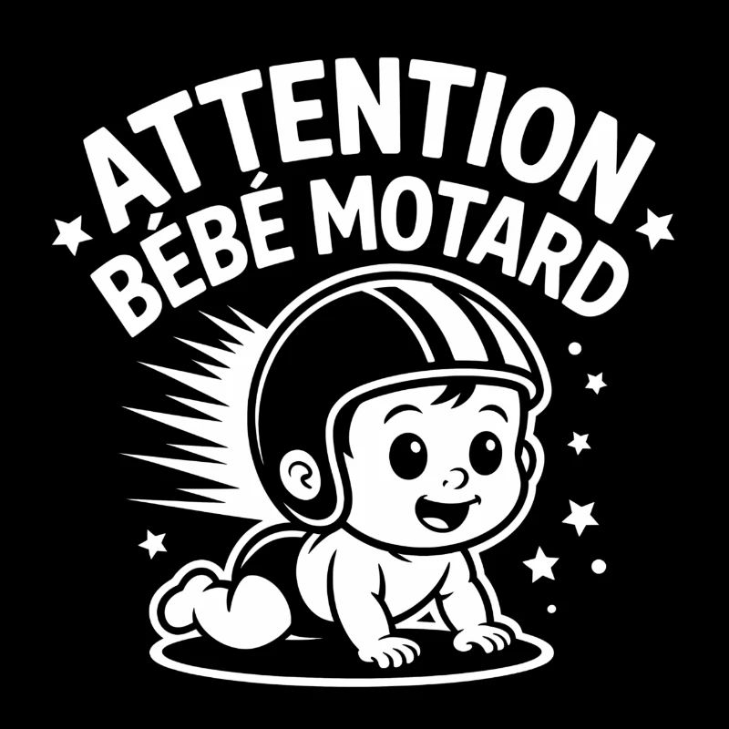 ATTENTION BÉBÉ MOTARD – Fils/fille de biker