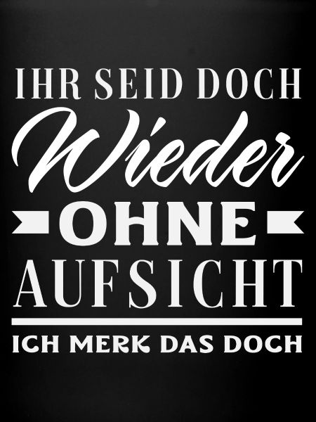 Again without supervision – sarcasm