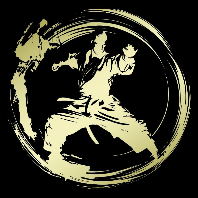 Karate Silhouette Fighter