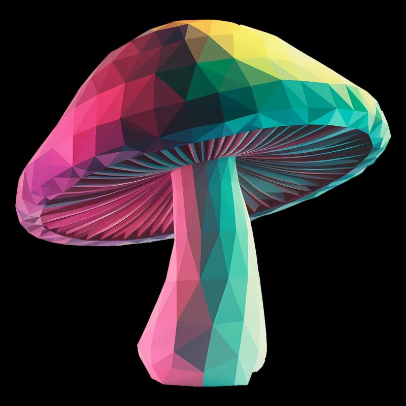 Mushroom - Cool Low Poly Logo