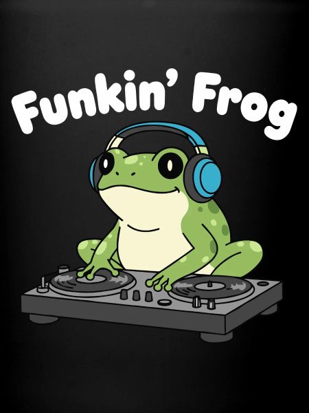 Funkin' Frog DJ au casque