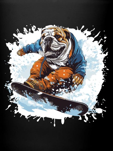 Bulldog Chien Snowboard