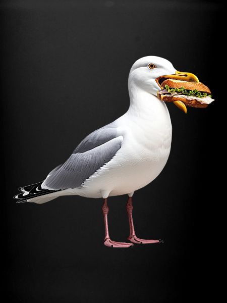 Silbermoewe-mit-Fischbroetchen