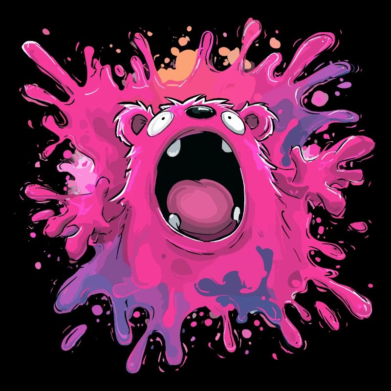 Farbexplosion Monster