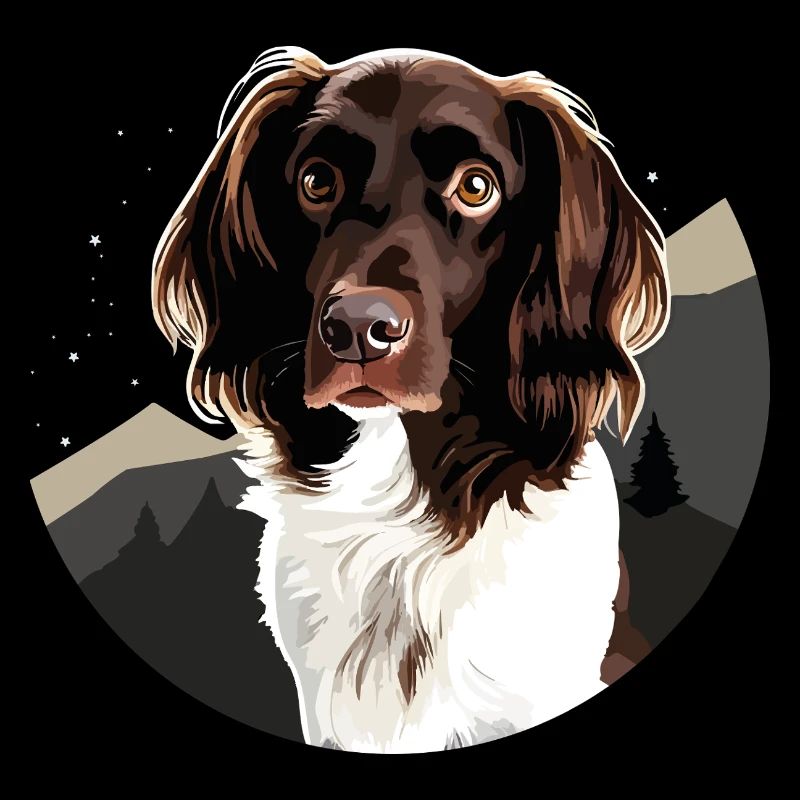Small Münsterlander Elegant Dog Design