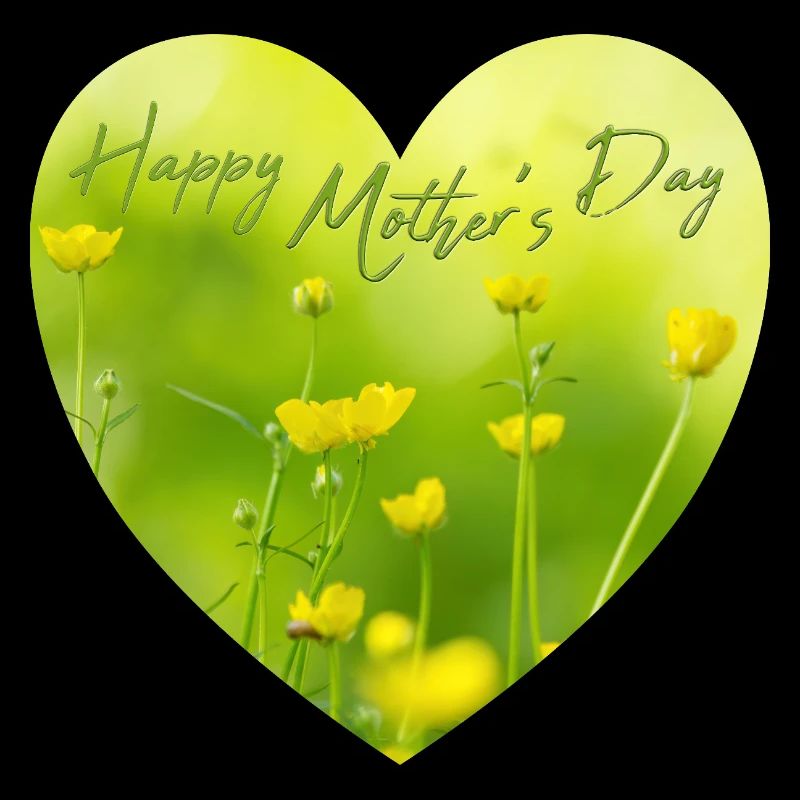 Herz mit Blumen zum Muttertag Geschenk Muttertag