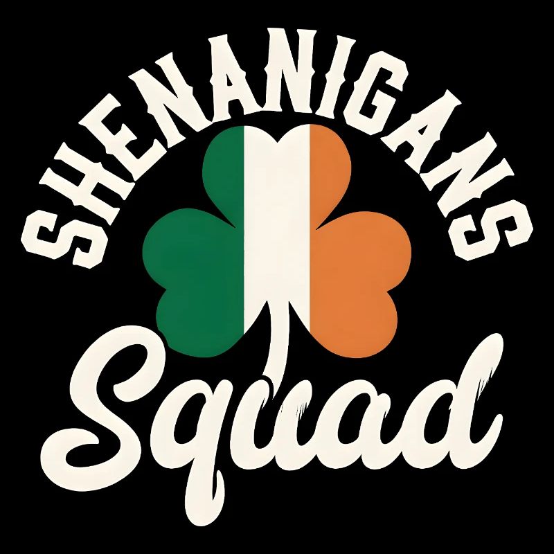Irish Shenanigans Squad Shamrock Design