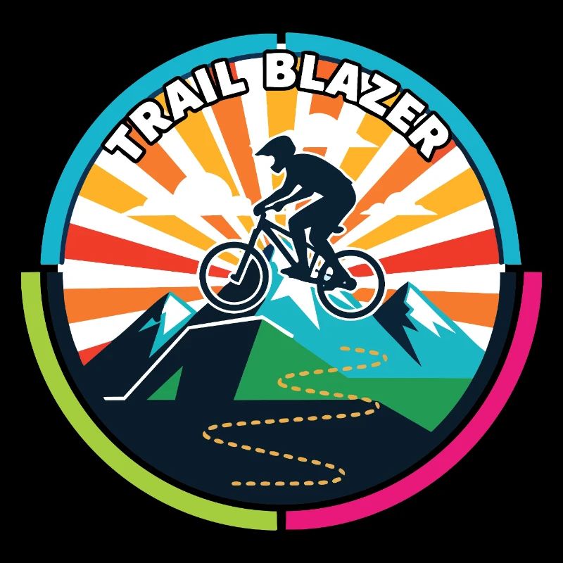 Motif de randonnée VTT Enduro Trail Blazer