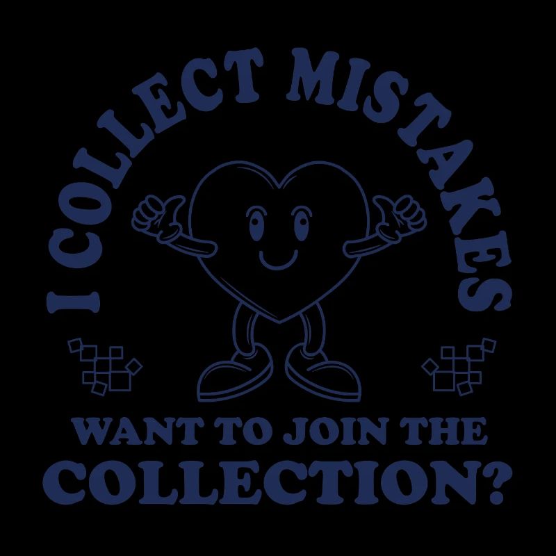 I Collect Mistakes – Retro Comic Flirt Spruch
