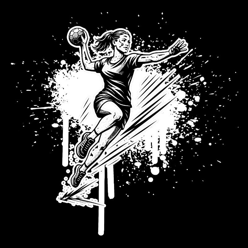 Handball motif with recognition value for