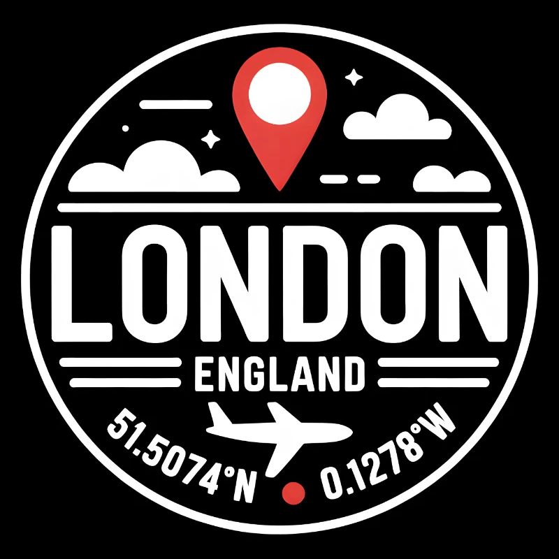 London Coordinates England Reise Motiv