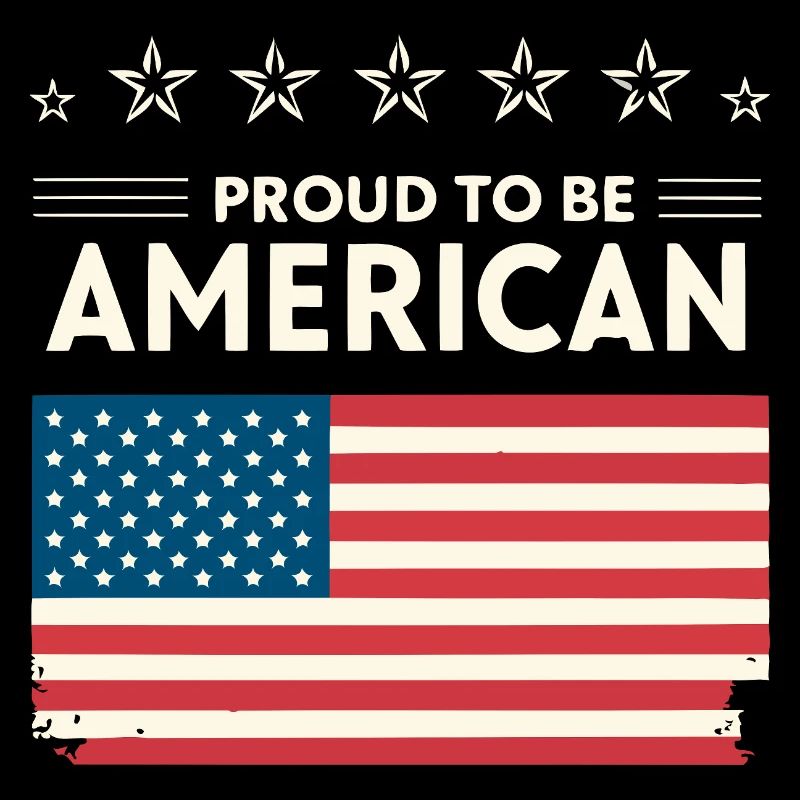 Fierté Américaine – Drapeau et Étoiles