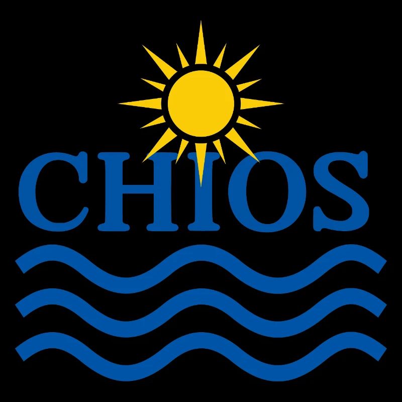 Soleil de Chios et vagues océaniques