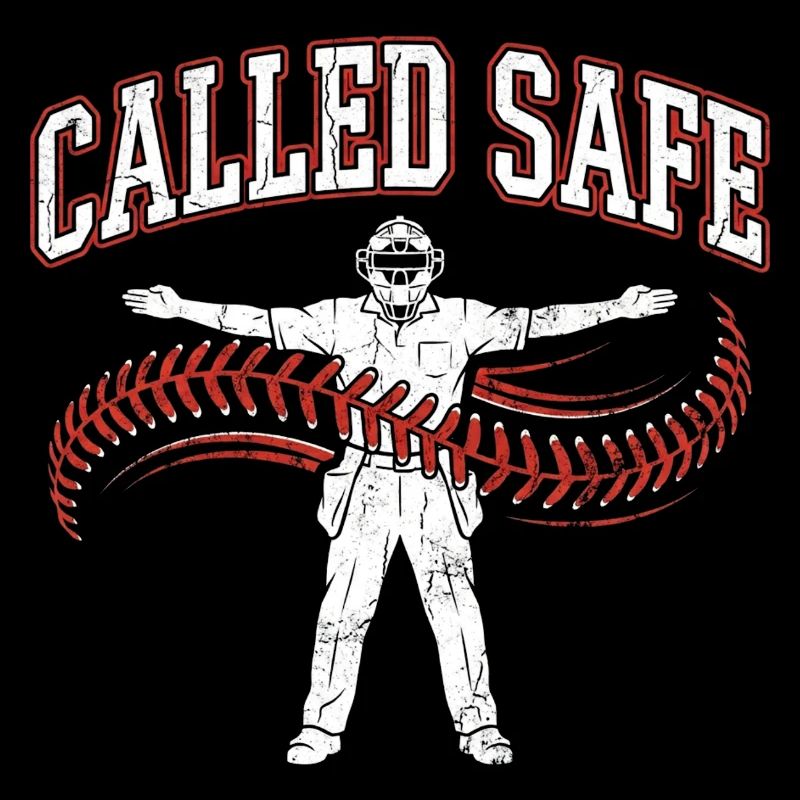 Called Safe Christlicher Baseball Glaube Kreuz
