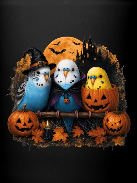 Halloween Wellensittiche