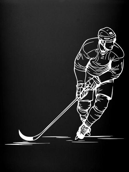 Eishockeyspieler Skizze