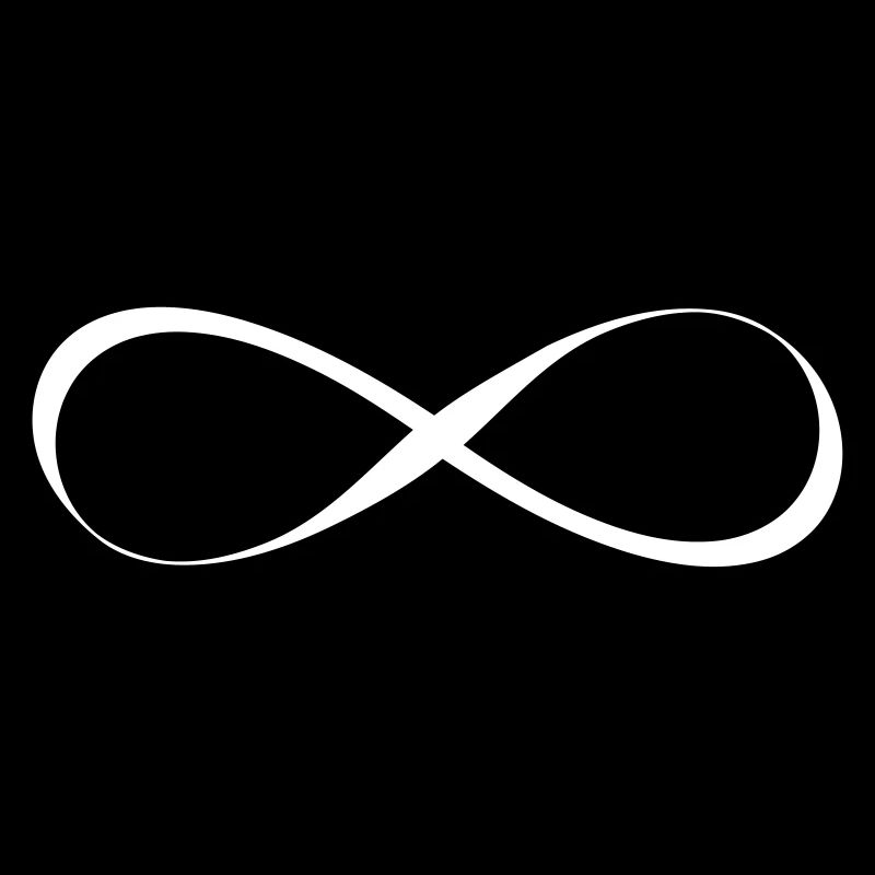 Infinity symbol infinity calligraphy