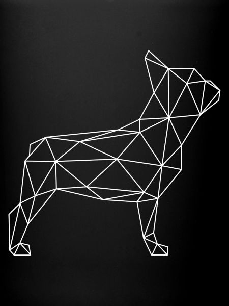 Bouledogue français géométrique