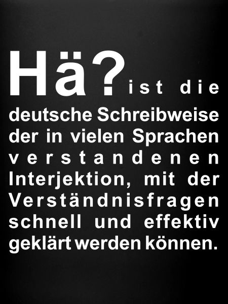 Hä?