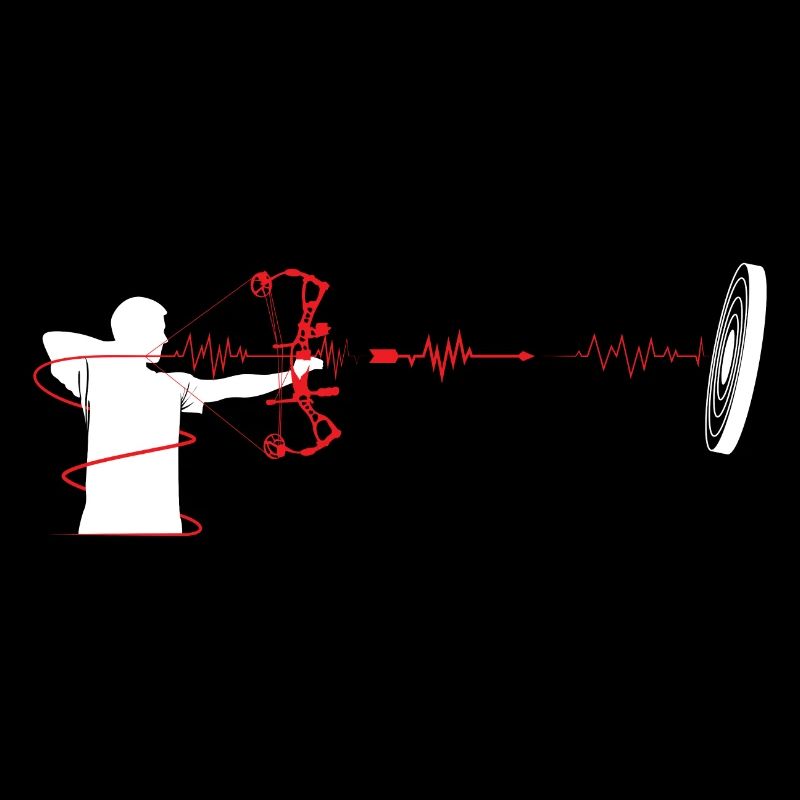 Archery compound bow heartbeat EKG
