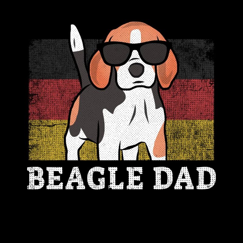 Propriétaire de chien cadeau drapeau allemand Beagle Dad